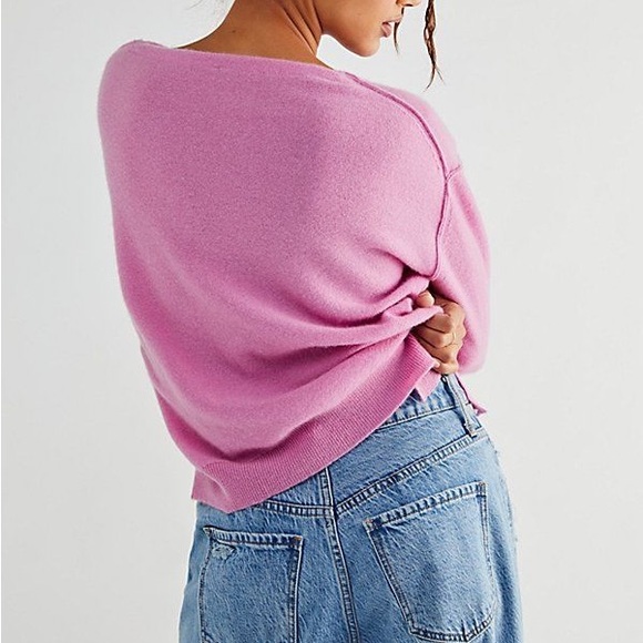 NWOT Free People Harmony Cashmere Sweater Z143-88 - Picture 2 of 2